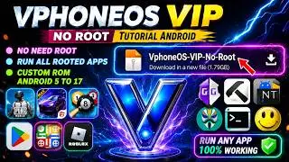 How To Install And Use VphoneOS Vip on Any Android No Root  Run Rooted Apps  Game Guardian In 2026 |
