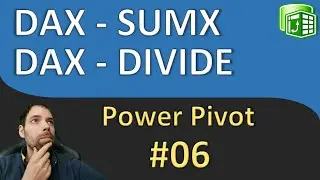 Excel DAX - SUMX function and DIVIDE function