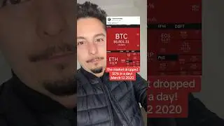 The market dropped 50% in a day! March 12 2020 #crypto #bitcoin #btc