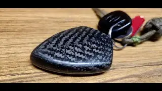 Prepreg Carbon Fiber keyfob made using Dental Stone molds
