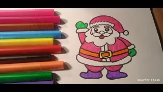 Qor bobo rasmini chizish 🎅 | Oson rasm chizish