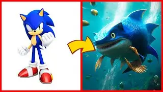 SONIC the Hedgehog ALL CHARACTERS as FISH (PART 3) 2024