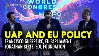 UAP und EU-Politik - Podium mit Francisco Guerreiro, MEP, und Jonathan Berte, Sol Foundation