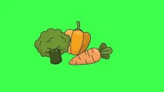 dancing and flying vegetables animation copyright free