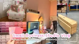 Small Business Struggles + Wholesale Orders | Studio Vlog 066 | Small Business Vlog