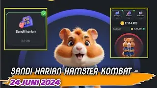 Sandi Harian Hamster Kombat  Hari Ini 24 Juni 2024 Buruan  Klaim 1 juta koin