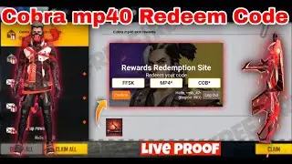 Cobra MP40 Skin Redeem Code | 7 May 2022 Redeem Code | FF Today Redeem Code