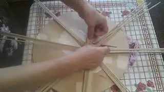 Плету круглое дно с узором 