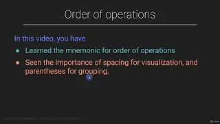 Order of operations - Master Math by Coding in Python