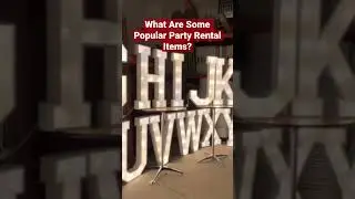 What Are Some Popular Party Rental Items? 