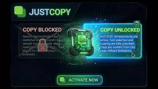 How to Copy Text From Any Website? Unlock copy & paste on any website that blocks it -- JustCopy