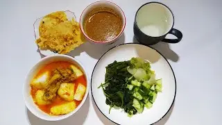 [SUB] Mukbang Pecel & Gulai Ayam, Edisi Idul Adha 1443 H
