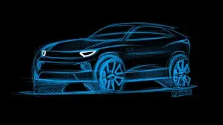 how to draw a car. Suv sketch in #sketchbook