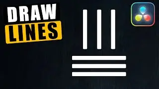 How to DRAW LINES in Davinci Resolve