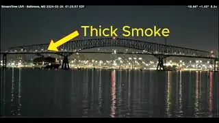 Cargo ship crashed into the bridge Maryland