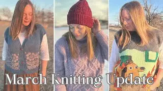 March Update Part 1: Nordic Bloom Vest, A Fine Sweater and Many Winter Accessories 