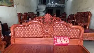 Giới Thiệu Chiếc Giường Ngủ Hoa Hồng Gỗ Hương Đá