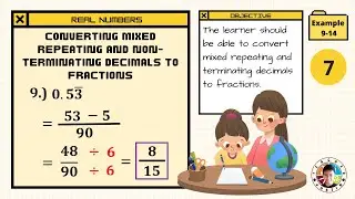 Converting Mixed Repeating and Non-Terminating Decimals to Fractions [Example 9-14]