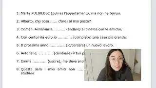 Simple future or present conditional? (Italian grammar exercise)