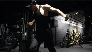 18 year old training chest at night
