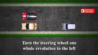 Parallel park, method 2(left-hand traffic). Tutorial, how to