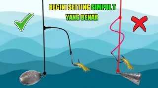 Cara membuat rangkaian pancing dasaran 1 kail - Bottom fishing rig