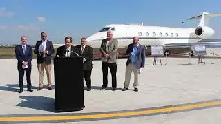 Ribbon-Cutting Ceremony: New Jet Run-Up and Compass Calibration Pad, St. Louis Downtown Airport