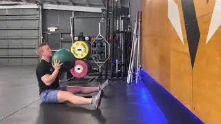 Seated Medball Overhead Throw to Wall