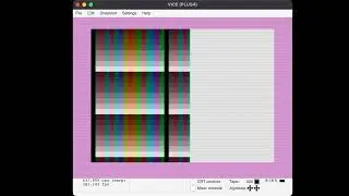 Plus/4 Color Test on VICE Emulator on macOS