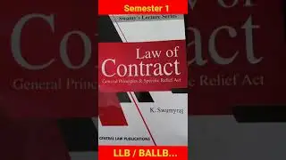 Law of Contract || semester 1 || LLB & BALLB ||Mayank [CLAT ]#clat2022#2023#lawofcontract