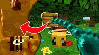 Minecraft But I'm INSIDE a BEE HIVE