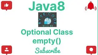 empty() | Optional Class | Java8 | Core Java | Java Programming | #java #java8 #optionalclass