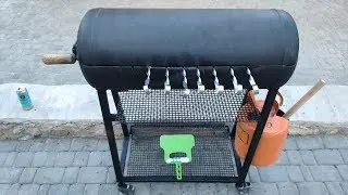 Мангал из газового баллона DIY  - часть 1