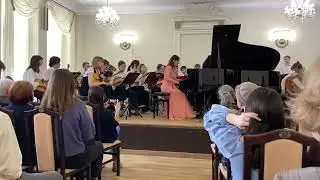 С.В.Рахманинов 2 концерт, 1 часть. Исп. Т.Леденёва, Оркестр народных и-тов, дирижёр  Золотарёва Л.Г.
