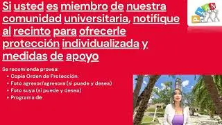 Cómo notificar una orden de protección al Recinto