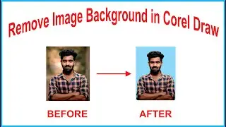 HOW TO REMOVE IMAGE BACKGROUND IN COREL DRAW X9