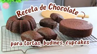 Receta de Chocolate para tortas, budines, cupcakes #tortadechocolate