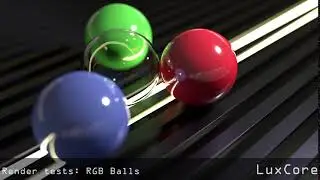 Render Tests: RGB Balls - LuxCore