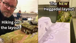 The hikers go around the layout