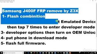 Samsung J4 j400f U3 FRP remove Oreo 8.0 Pie 9