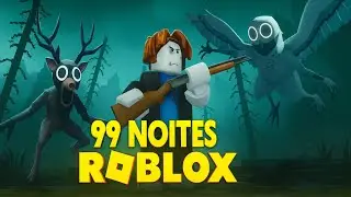 PASSEI 99 NOITES NA FLORESTA! 😱🌲 FOI INSANO! #roblox #gameplay #99noites #views #like 