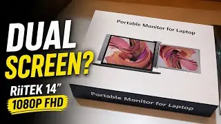 Riitek 14 inch FHD 1080P Portable Monitor Screen Extender 🔥🔥