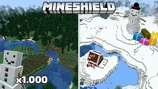 ЧТО, ЕСЛИ ЗАСПАВНИТЬ 1000 СНЕГОВИКОВ? | MineShield | Выживание в Майнкрафт 1.16 без модов