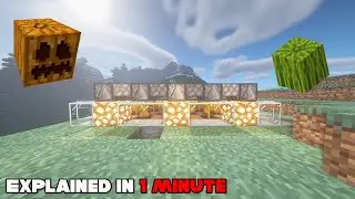 How to Make a Melon/Pumpkin Farm in Minecraft (Java AND Bedrock) || 1 Minute Tutorial