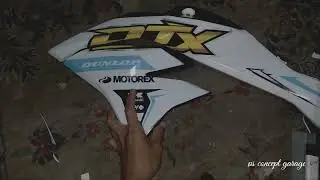 pemasangan decal motor