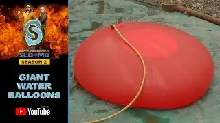 CRAZY SUPER SIZE WATER BALLOONS IN SLOW MOTION