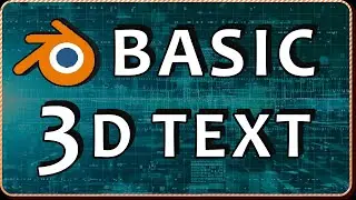 { How to make QUICK 3D TEXT with ANY FONT in Blender}