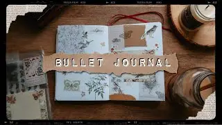 Plan with Me || April Bullet Journal Set-up, Vintage Spring Bird Theme