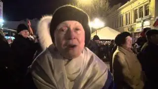 Крым. Референдум. Жители Симферополя празднуют