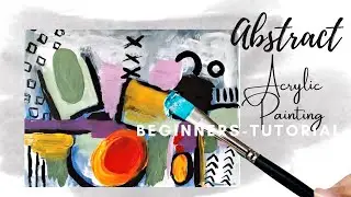 Acrylic Abstract Painting Full Tutorial Painting Class for Beginners